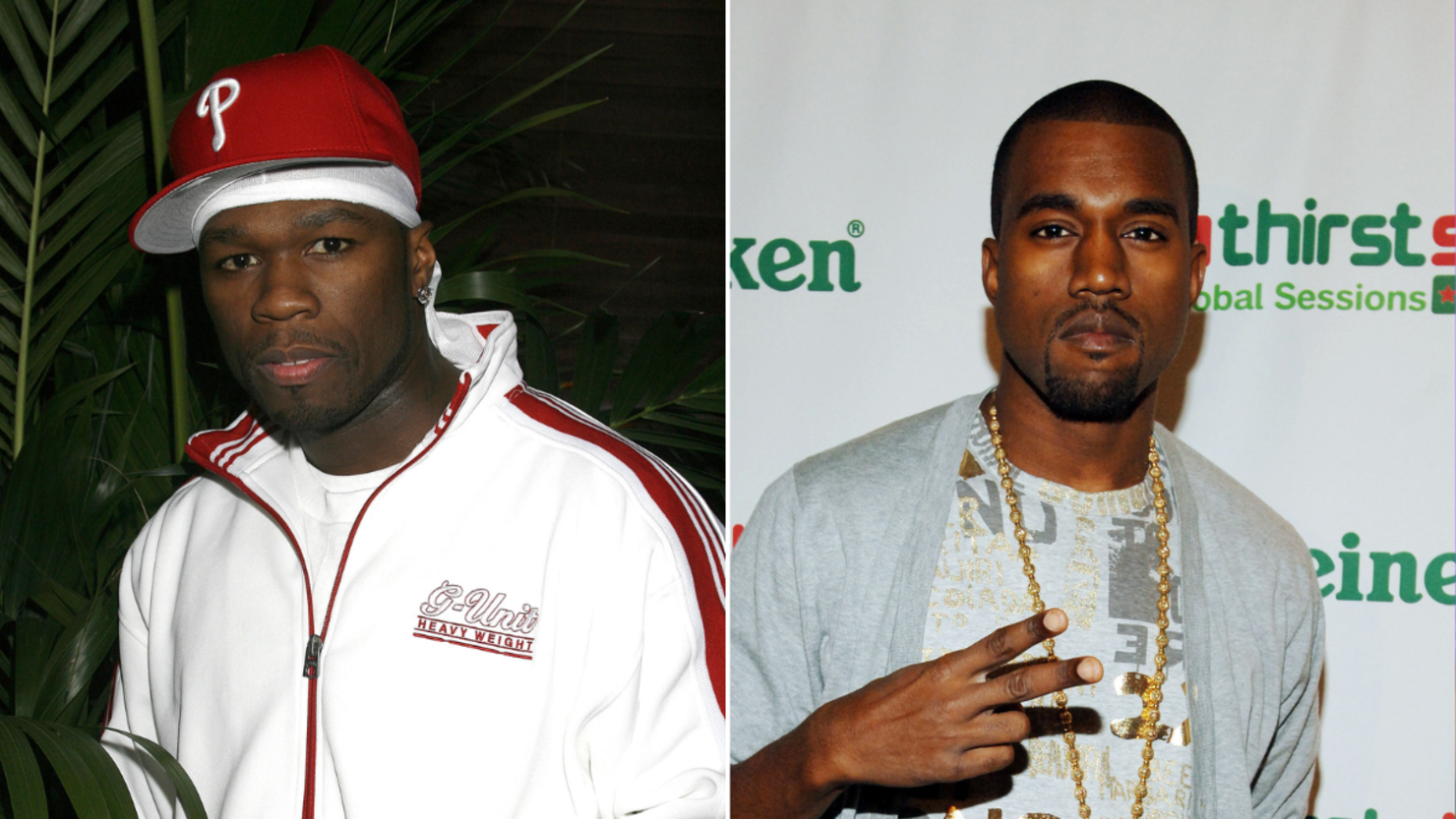 50 Cent and Kanye West