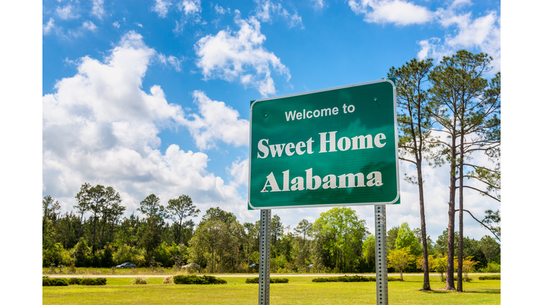 Welcome to Sweet Home Alabama Road Sign in Alabama USA