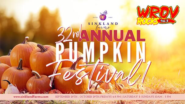 Win Tickets to the Sinkland Farms Pumpkin Festival From 96.3 ROV!