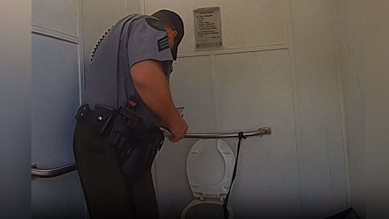 Minnesota State Troopers Rescue woman who fell down outhouse toilet