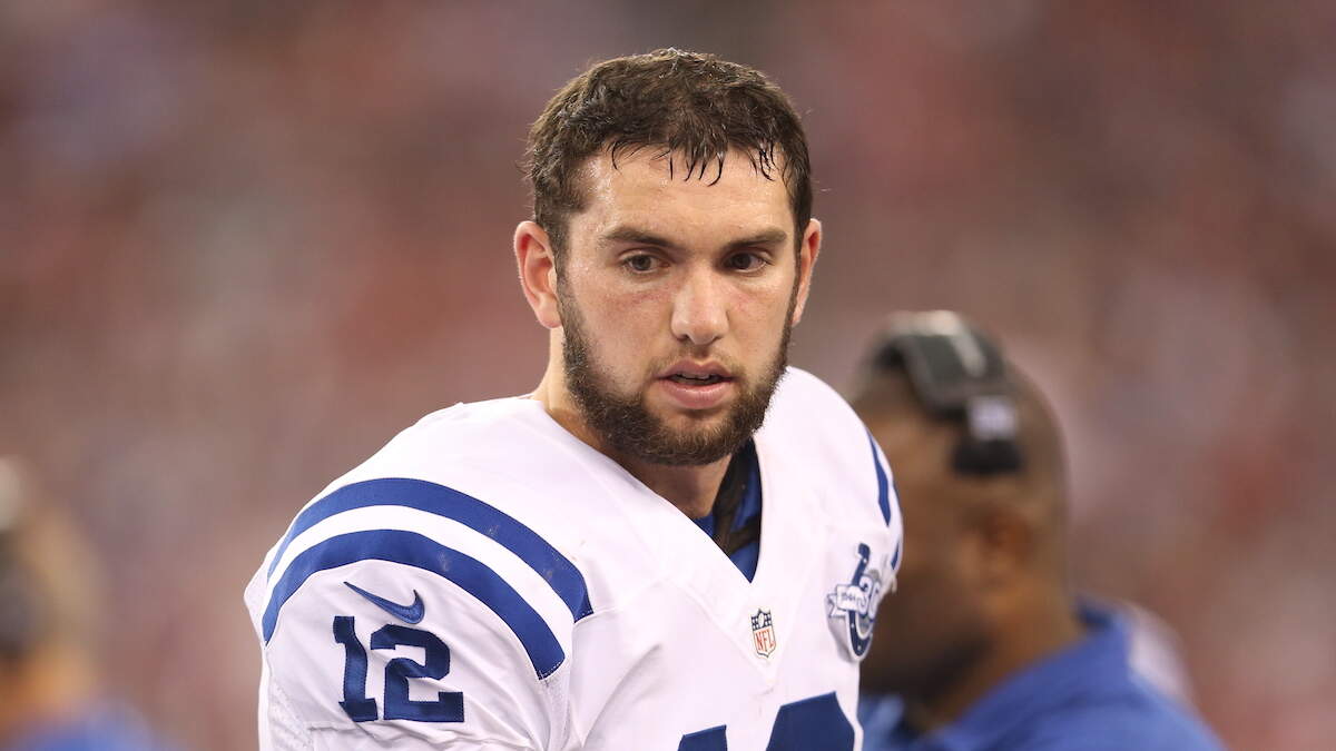 Andrew Luck makes rare national TV appearence — as 'Capt. Andrew Luck'