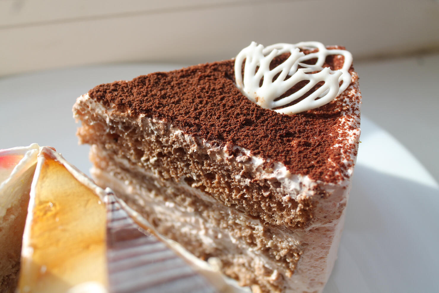 Close-up of cake in plate on table,Belarus