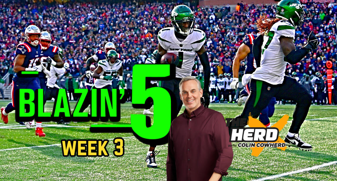 Blazing Five: Colin Cowherd Gives His 5 Best NFL Bets For Week 9 (Nov. 6) :  r/FoxSportsRadio