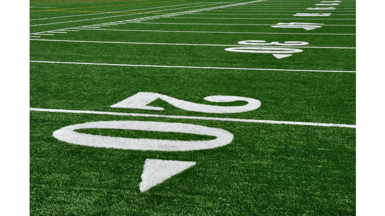 20 Yard Line on American Football Field