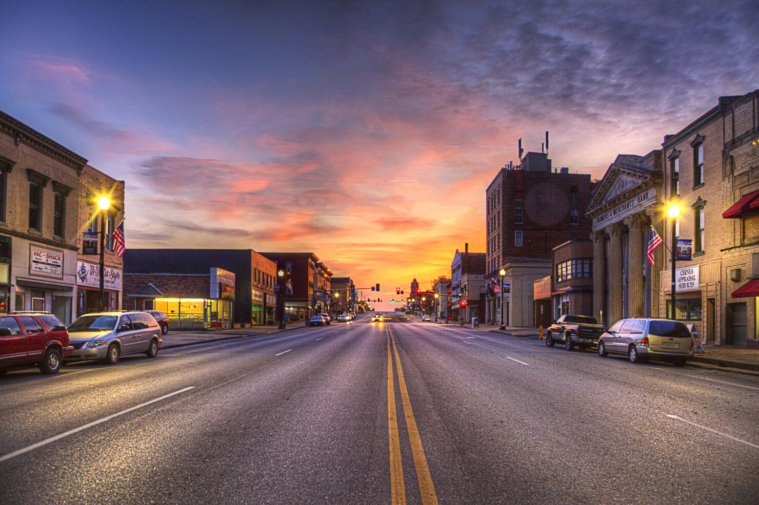 Broadway at Dusk, Hannibal MO