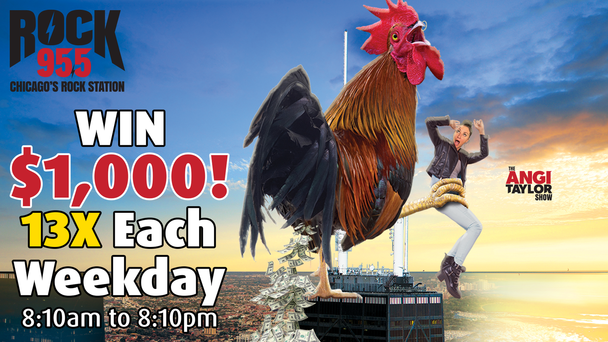 Win $1,000 with Rocky the Rooster 13x a Day!