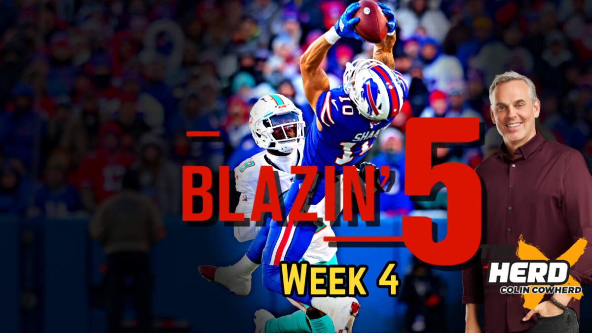 Blazing Five: Colin Cowherd Gives His 5 Best NFL Bets For Week 2 (Sep. 17)