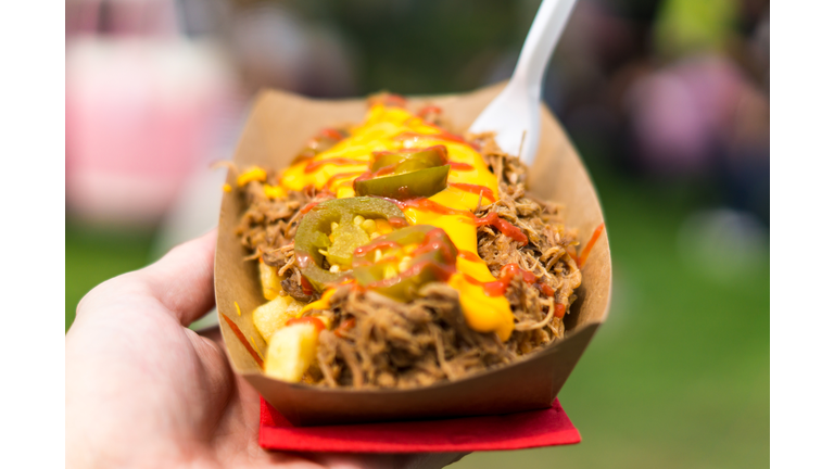 Pulled Pork with Jalapenos and Cheese - Shallow Focus