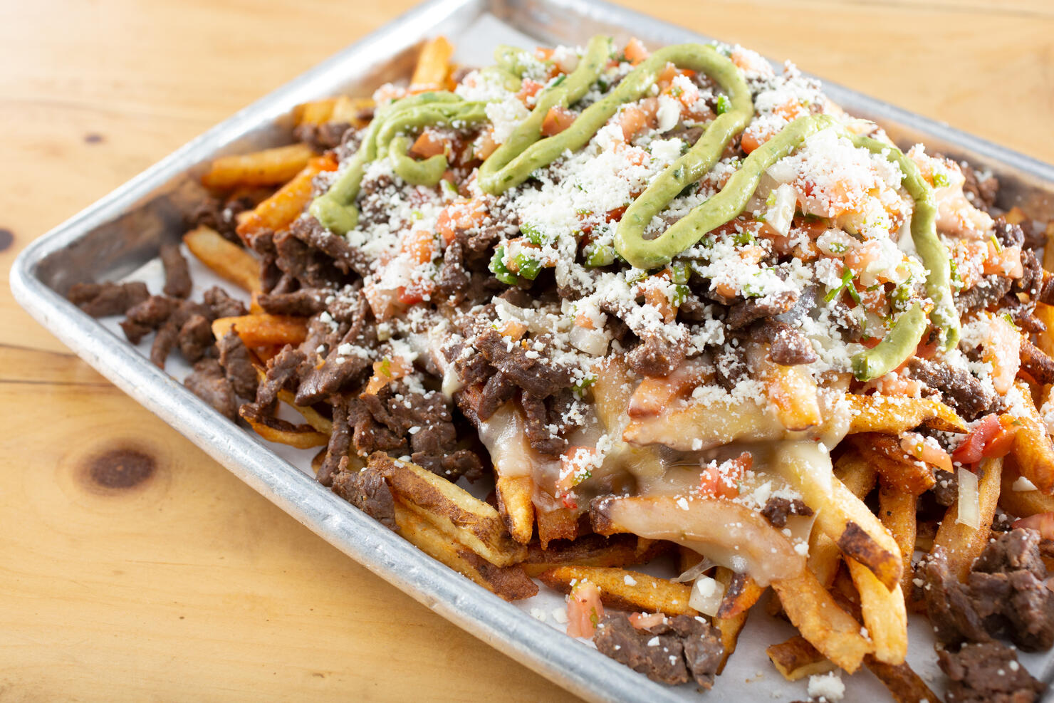 carne asada fries tray