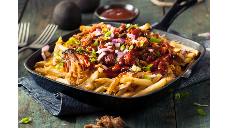 Homemade BBQ Pulled Pork French Fries
