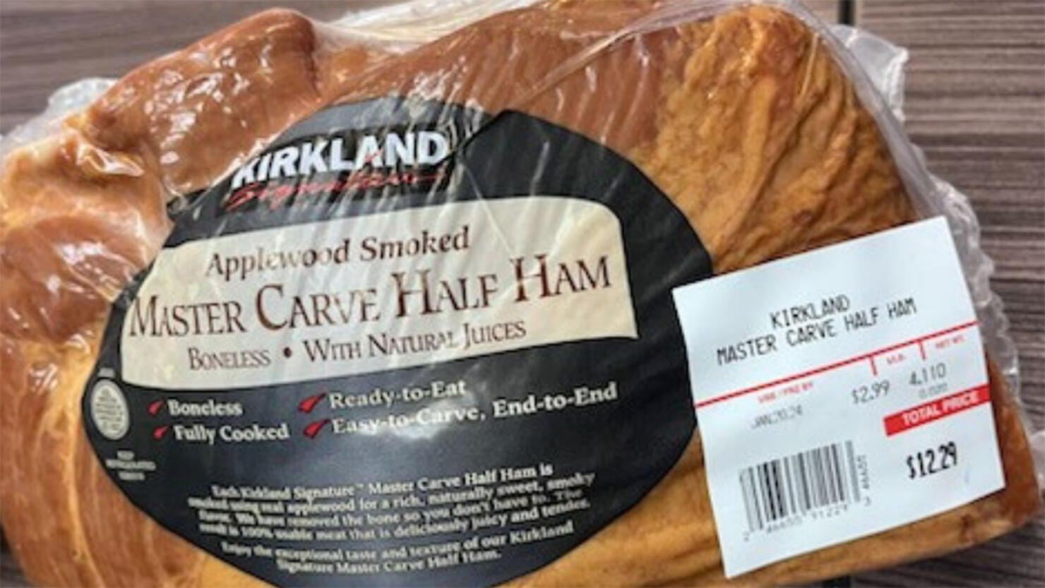 Kirkland Signature Master Carve Half Ham