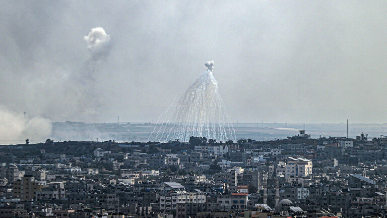 Israeli airstrikes over Gaza Strip