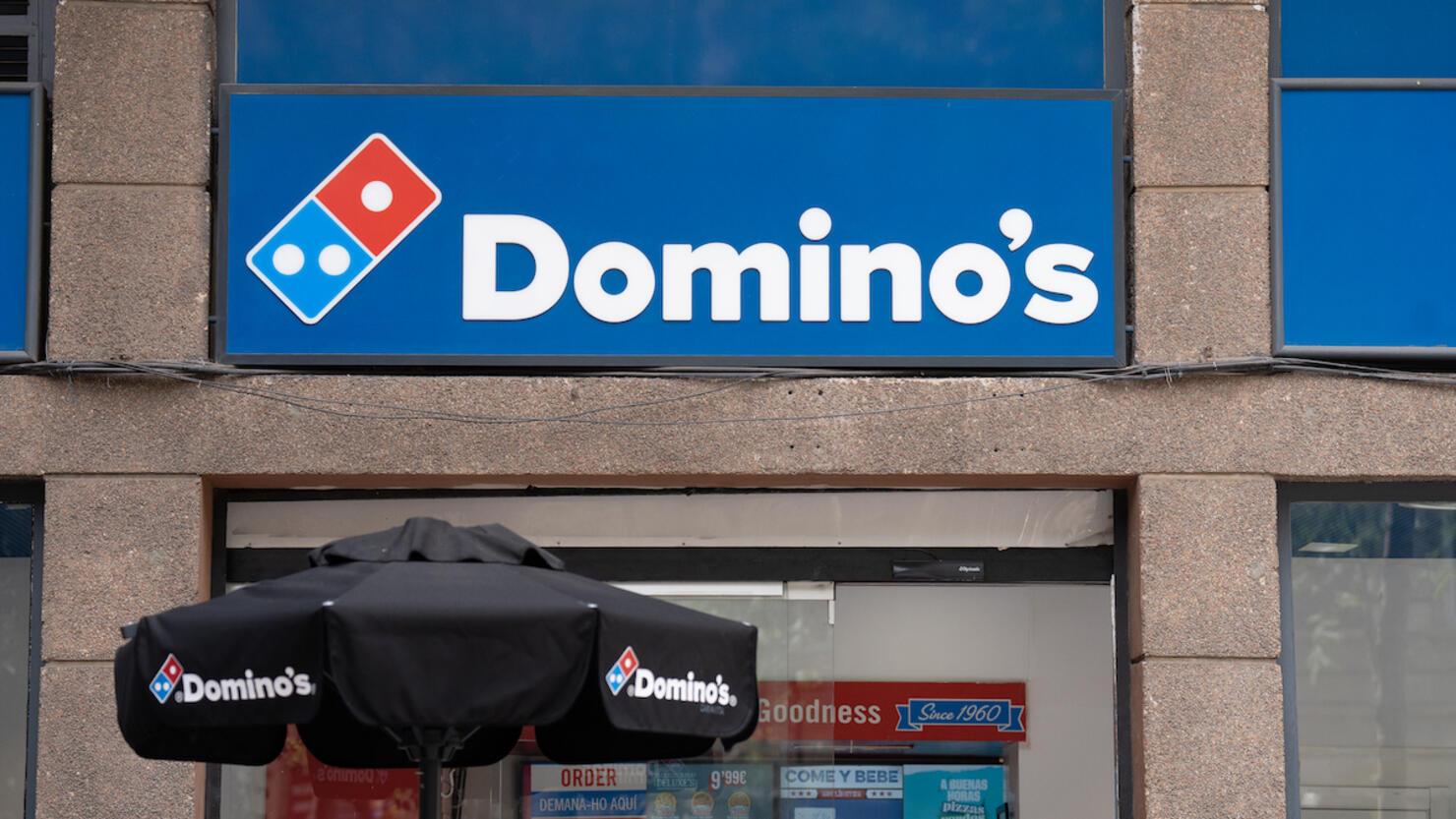 A Domino's Pizza Restaurant In Barcelona