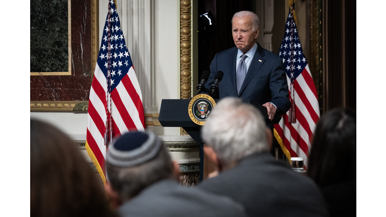 President Biden Attends Roundtable With Jewish Community Leaders At The White House