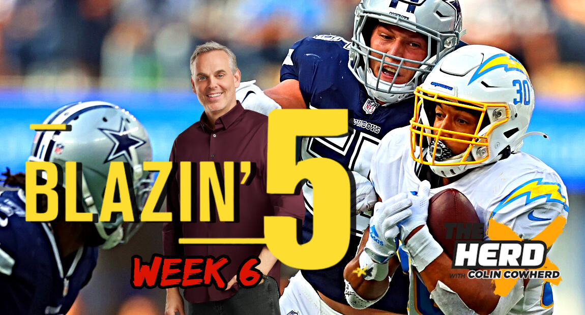 Blazing Five: Colin Cowherd Gives His 5 Best NFL Bets For Week 6 (Oct ...