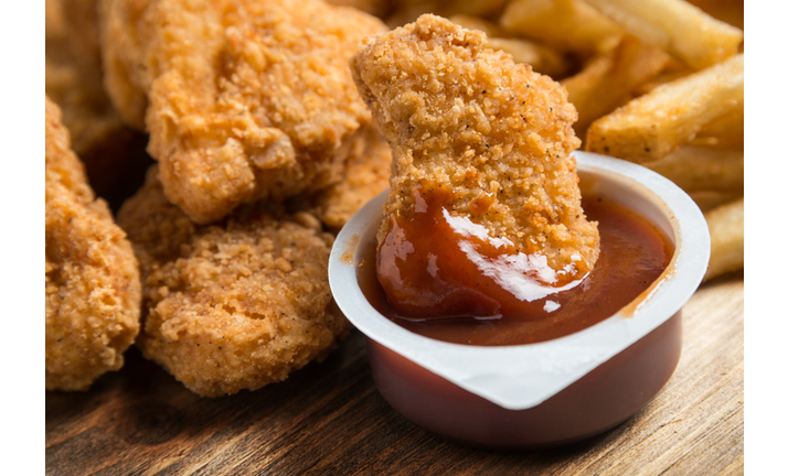 Chicken Nuggets with BBQ sauce