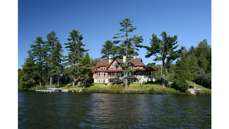 Lakefront Property on Sunny Day of Summer