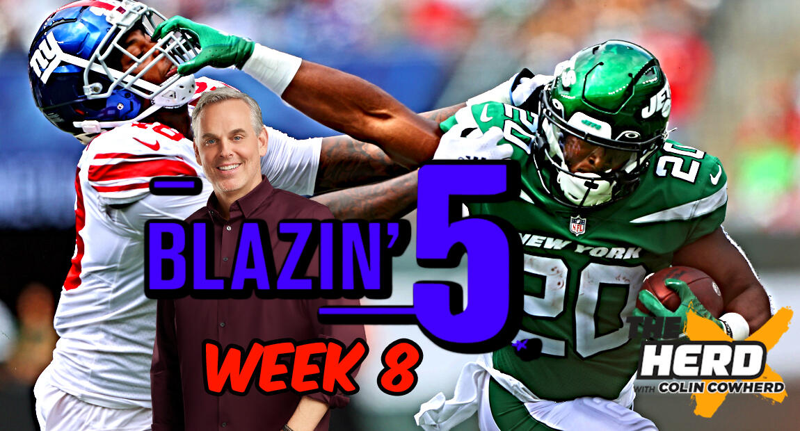 Blazing Five: Colin Cowherd Gives His 5 Best NFL Bets For Week 8 (Oct ...