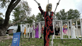 This Family Put Up Taylor Swift 'Sc-Eras Tour' Themed Halloween Decorations