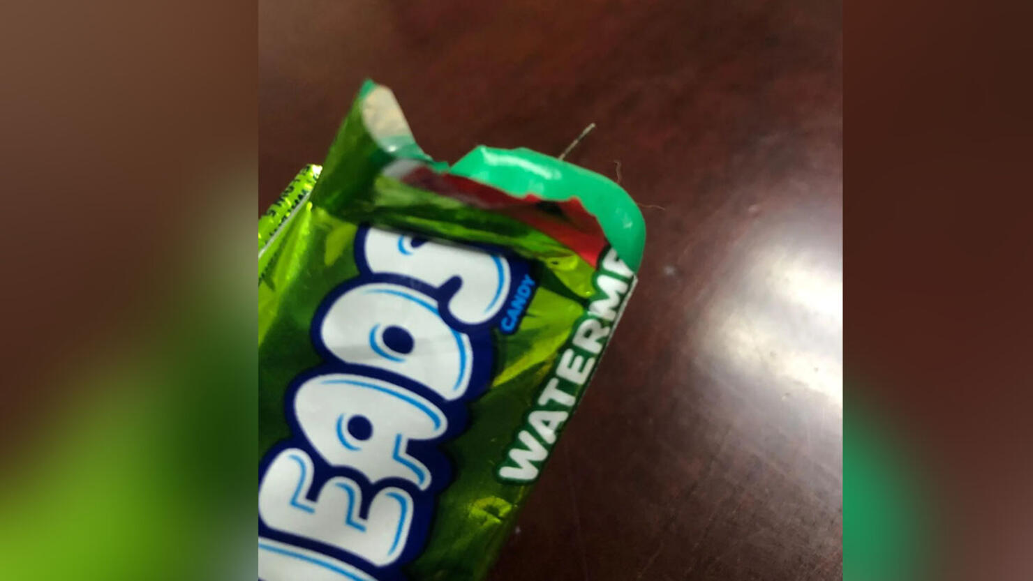 Sewing needle in Halloween candy