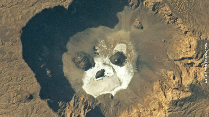 Ghostly "Skull" Photographed by Space Station Astronaut