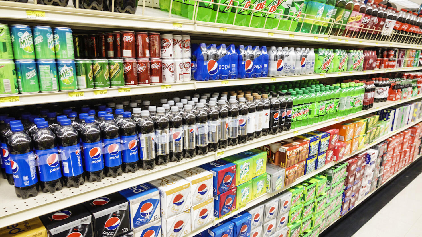 Sanibel Island, Jerrys Foods, grocery store, soda aisle