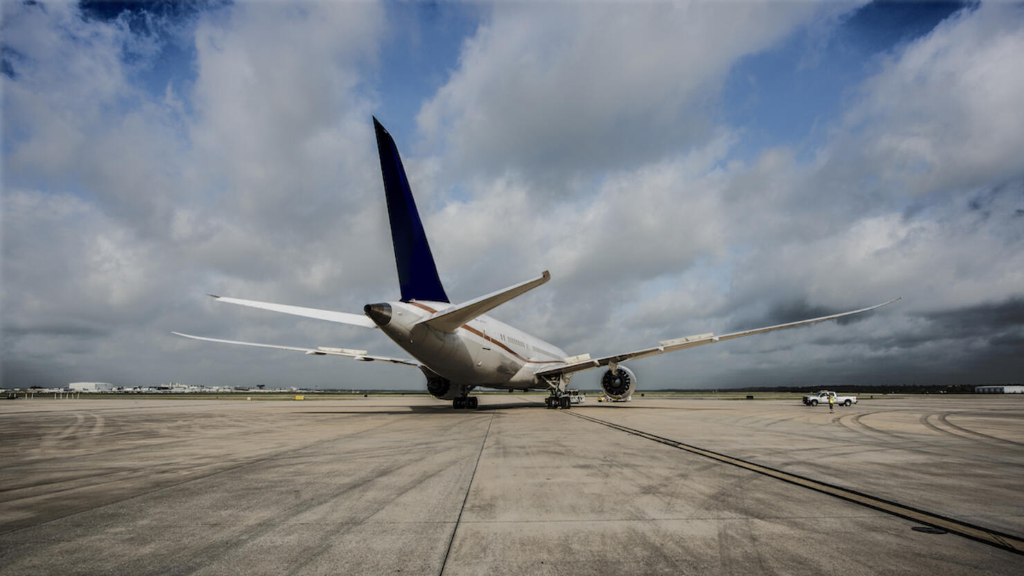 Aircraft being prepared for take off
