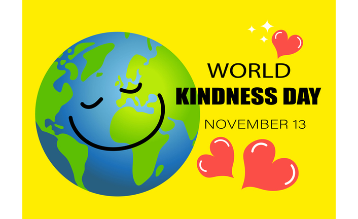 World kindness day. Random acts of kindness day emblem.