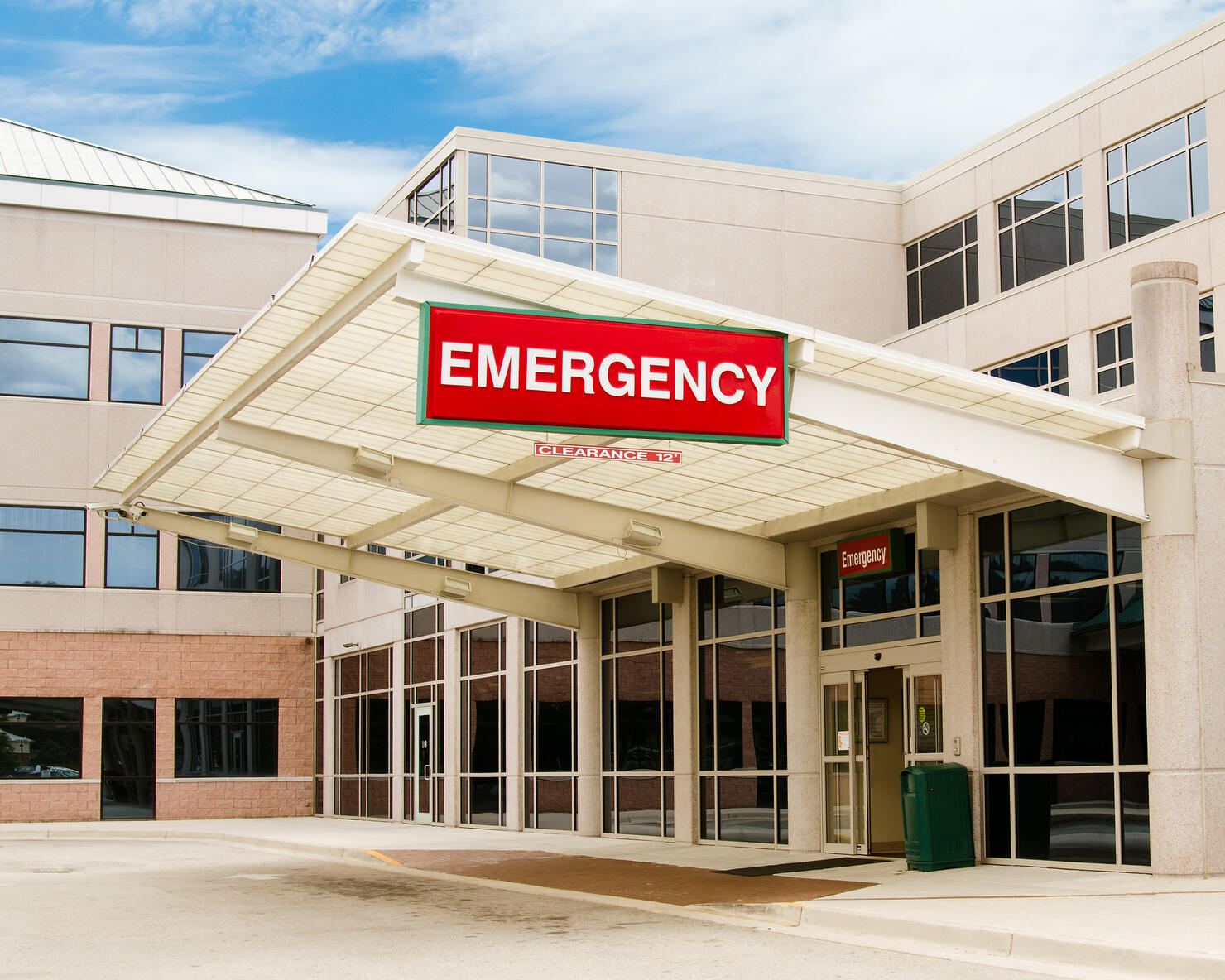 Entrance to emergency room