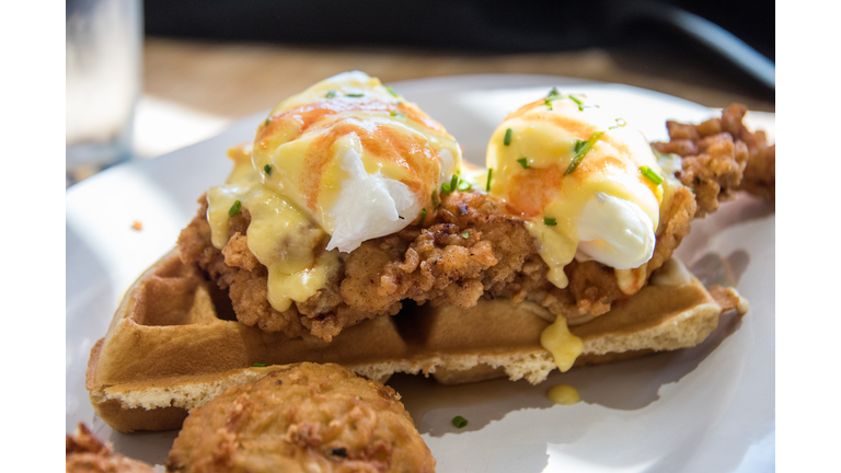 Chicken & Waffles Benedict