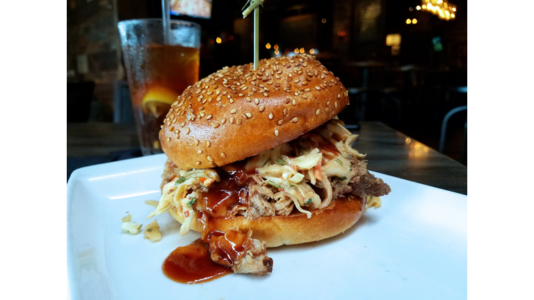 Pulled pork sandwich