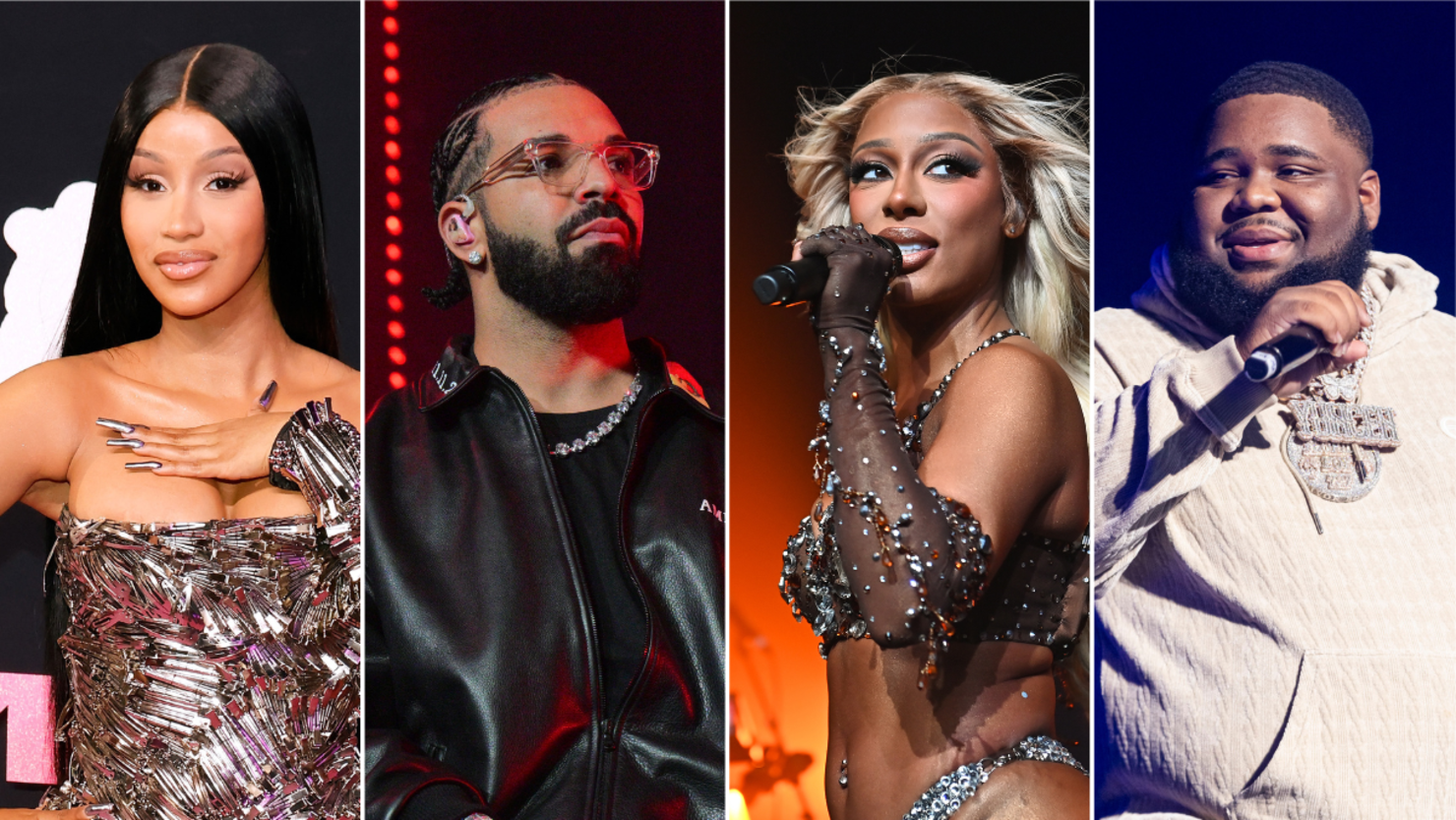 Cardi B, Drake, Victoria Monet & Rod Wave