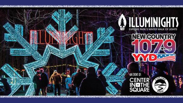 Win a Family 4-Pack of Tickets to Illuminights From New Country 107.9 YYD!