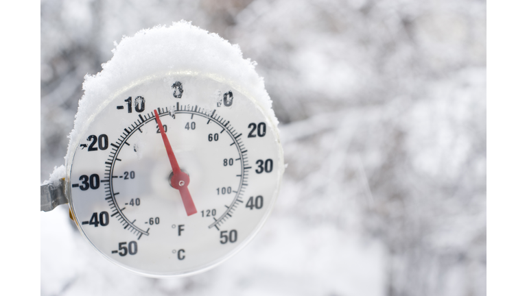 Frozen Thermometer near Yellowknife.