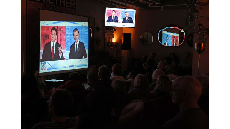 Watch Party Held For Debate Between California Governor Newsom And Florida Gov. DeSantis