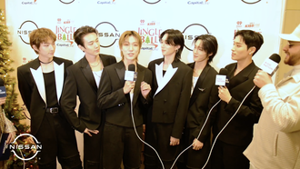 Jingle Ball 2023 Nissan Interview Room with P1harmony