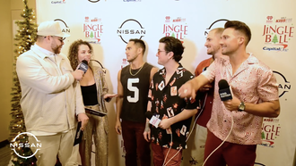 Jingle Ball 2023 Nissan Interview Room with Big Time Rush