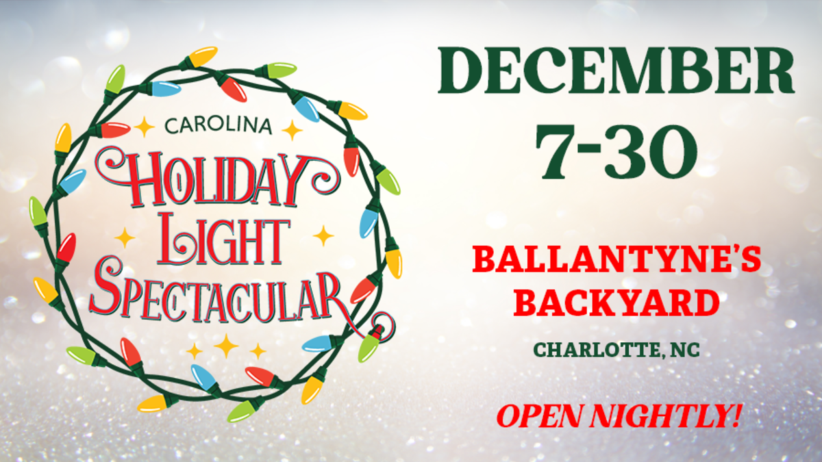 Ballantyne's Backyard Carolina Holiday Light Spectacular! | 102.9 The Lake