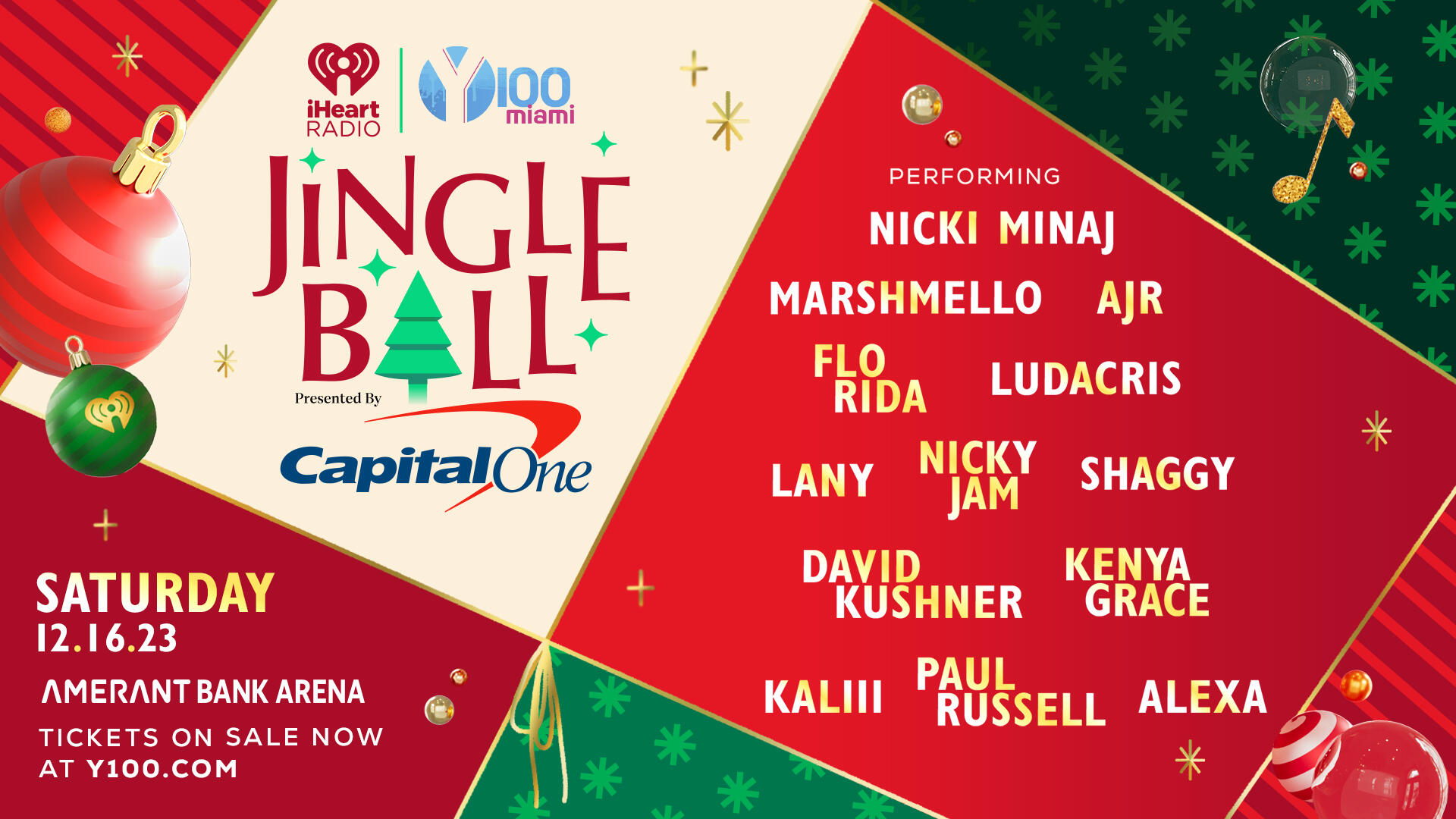 Our 2023 #Y100JingleBall Lineup