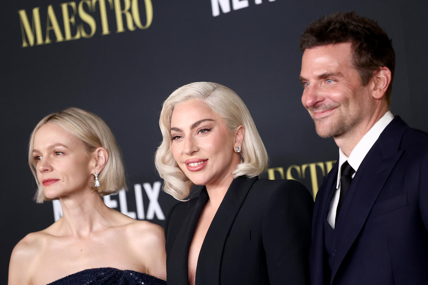 Lady Gaga Reunites With Bradley Cooper at 'Maestro' Premiere, lady