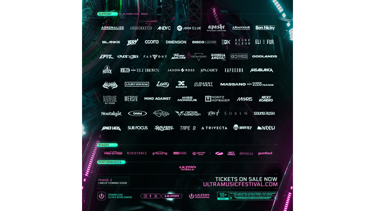 Ultra Music Festival Miami 2024 Dom WiLD 95.5