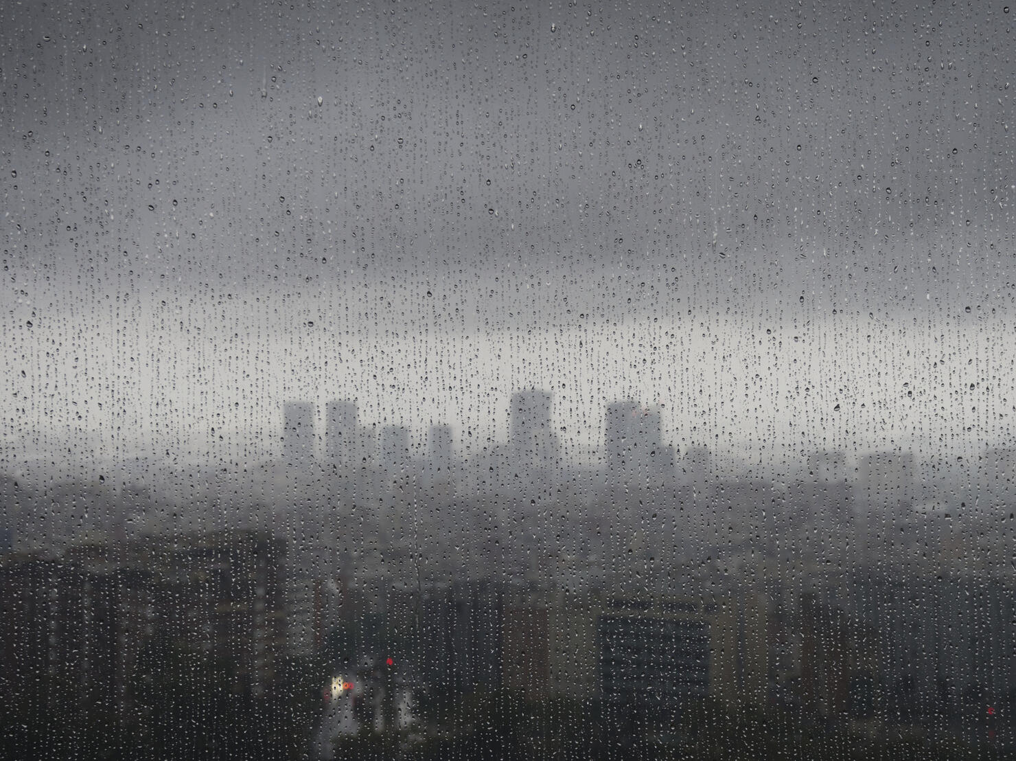 Barcelona in the rain