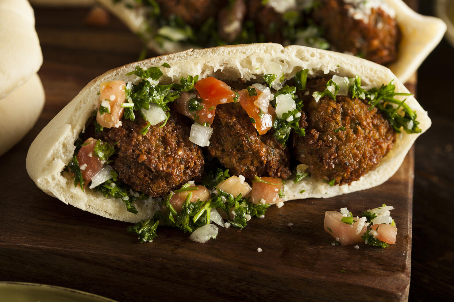 Healthy Vegetarian Falafel Pita