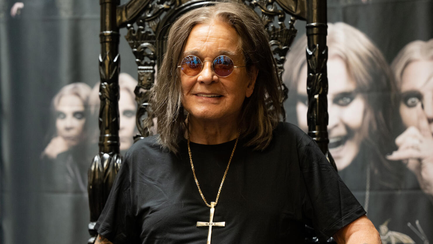 Ozzy Osbourne Signs Copies Of His Album "Patient Number 9"