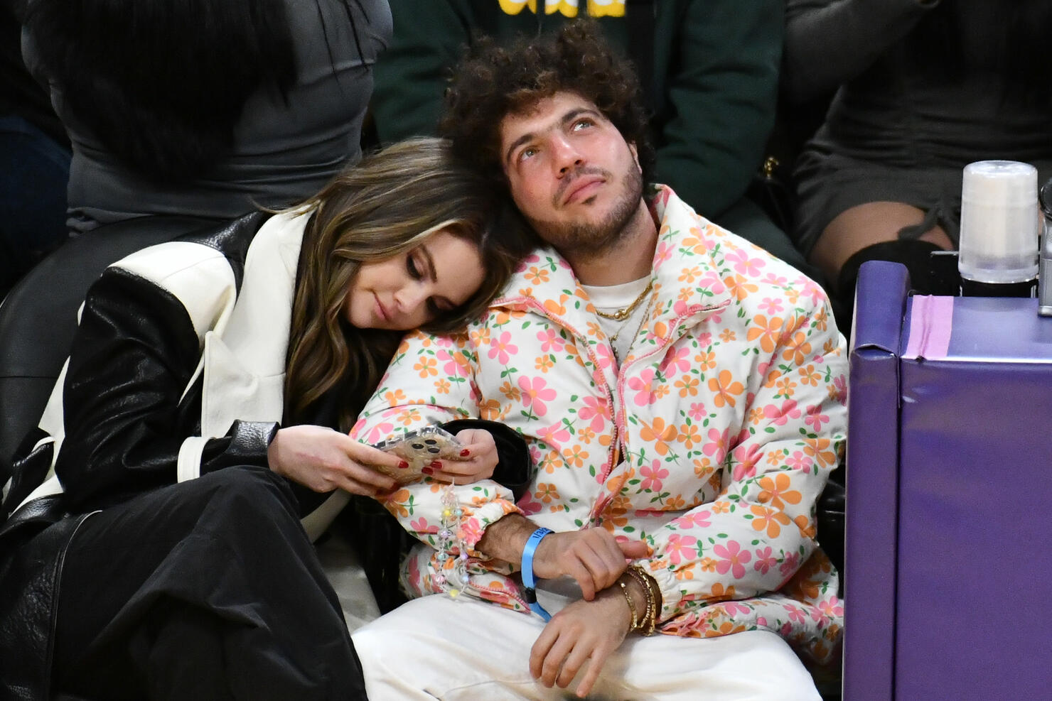 Celebrities At The Los Angeles Lakers Game