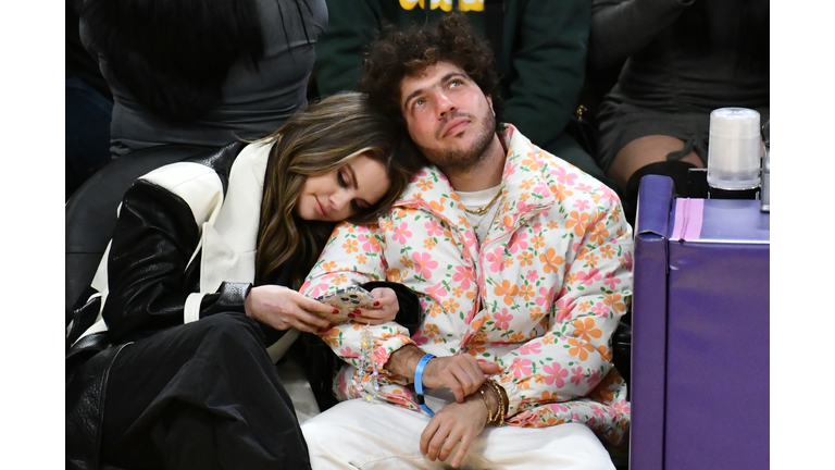 Celebrities At The Los Angeles Lakers Game