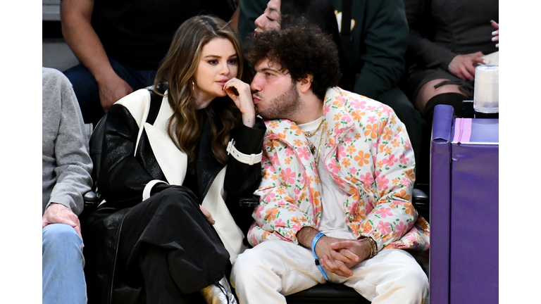 Celebrities At The Los Angeles Lakers Game