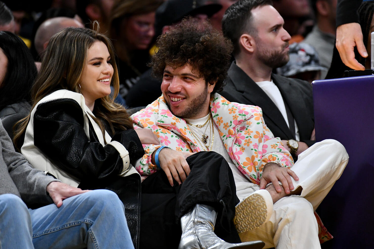 Celebrities At The Los Angeles Lakers Game