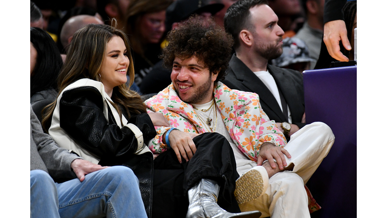 Celebrities At The Los Angeles Lakers Game