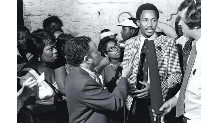 Media Interviewing Frank Wills